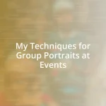 My Techniques for Group Portraits at Events